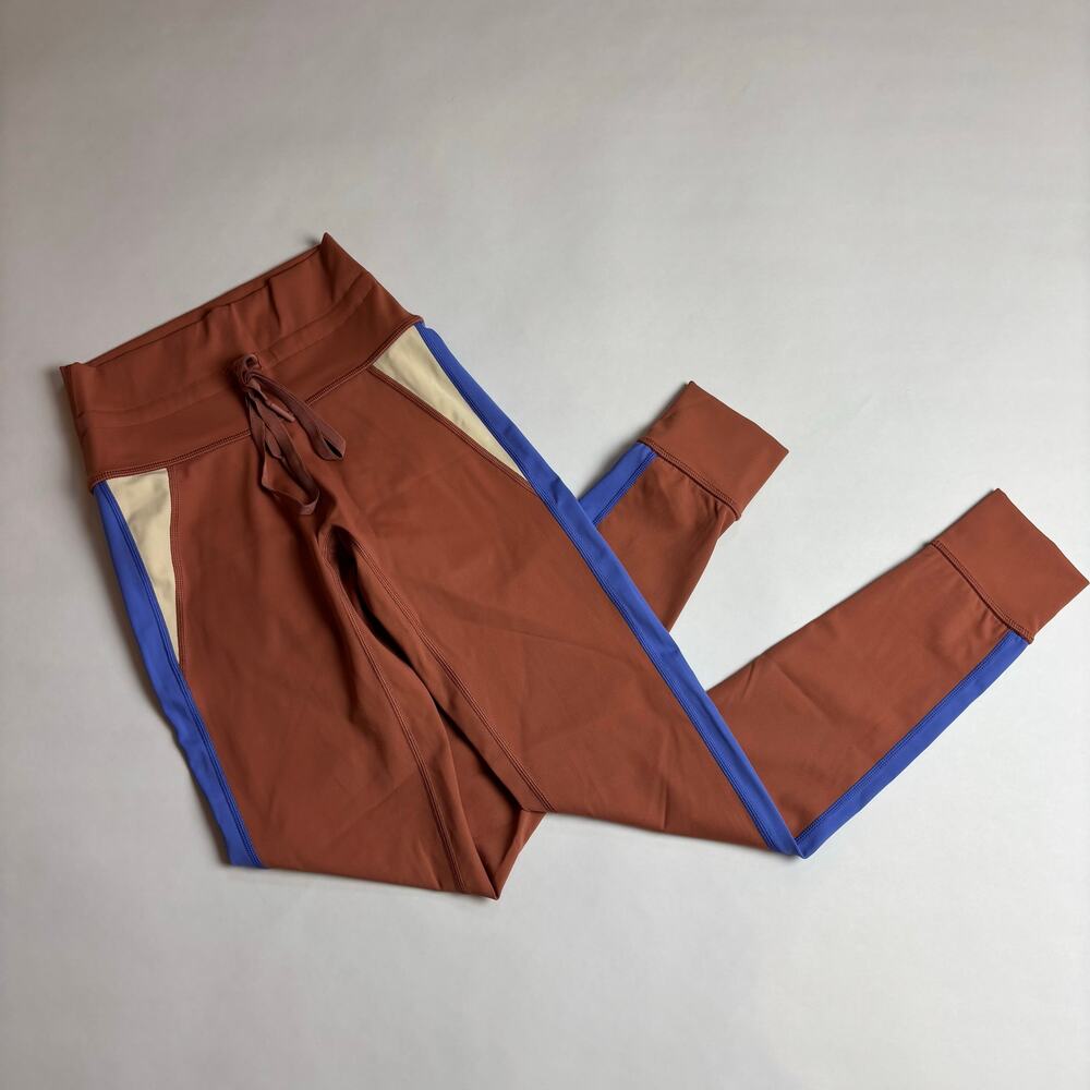 Aerie Offline Goals Colorblock Stripe 7/8 Leggings Size SP High-Rise Long Inseam